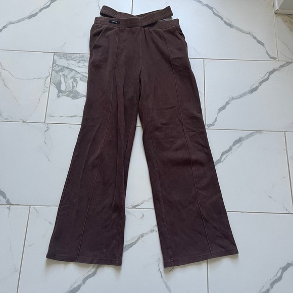 Pants - OGL active crossover waist sweatpants brown size small